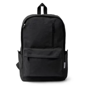 Mochila de algodón reciclado Stamina Hudson 1807, negro, vista frontal de la mochila