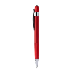 Bolígrafo de aluminio reciclado Stamina Endrik 1816, rojo, vista frontal del bolígrafo