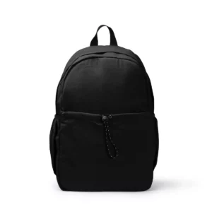 Mochila de nylon Stamina Lugo 1836, negro, vista frontal de la mochila