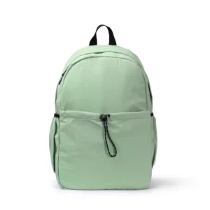 Mochila de nylon Stamina Lugo 1836, verde mist, vista frontal de la mochila