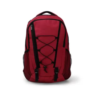 Mochila de doble compartimento Stamina Donker 1838, rojo, vista frontal de la mochila