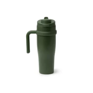 Taza térmica Stamina Kalam 1846, verde oscuro, vista frontal del producto