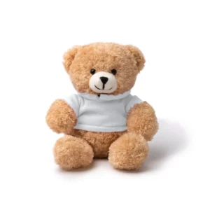 Pack de 10 peluches Stamina Jazz 1853, sudadera en blanco, vista frontal del peluche