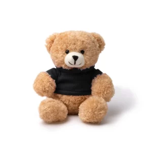 Pack de 10 peluches Stamina Jazz 1853, sudadera en negro, vista frontal del peluche