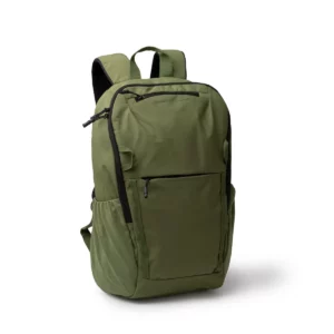 Mochila de nylon Stamina Vermont 1865, verde oscuro, vista de la mochila en perspectiva