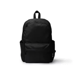 Mochila de nylon reciclado Stamina Tomin 1868, negro, vista frontal de la mochila