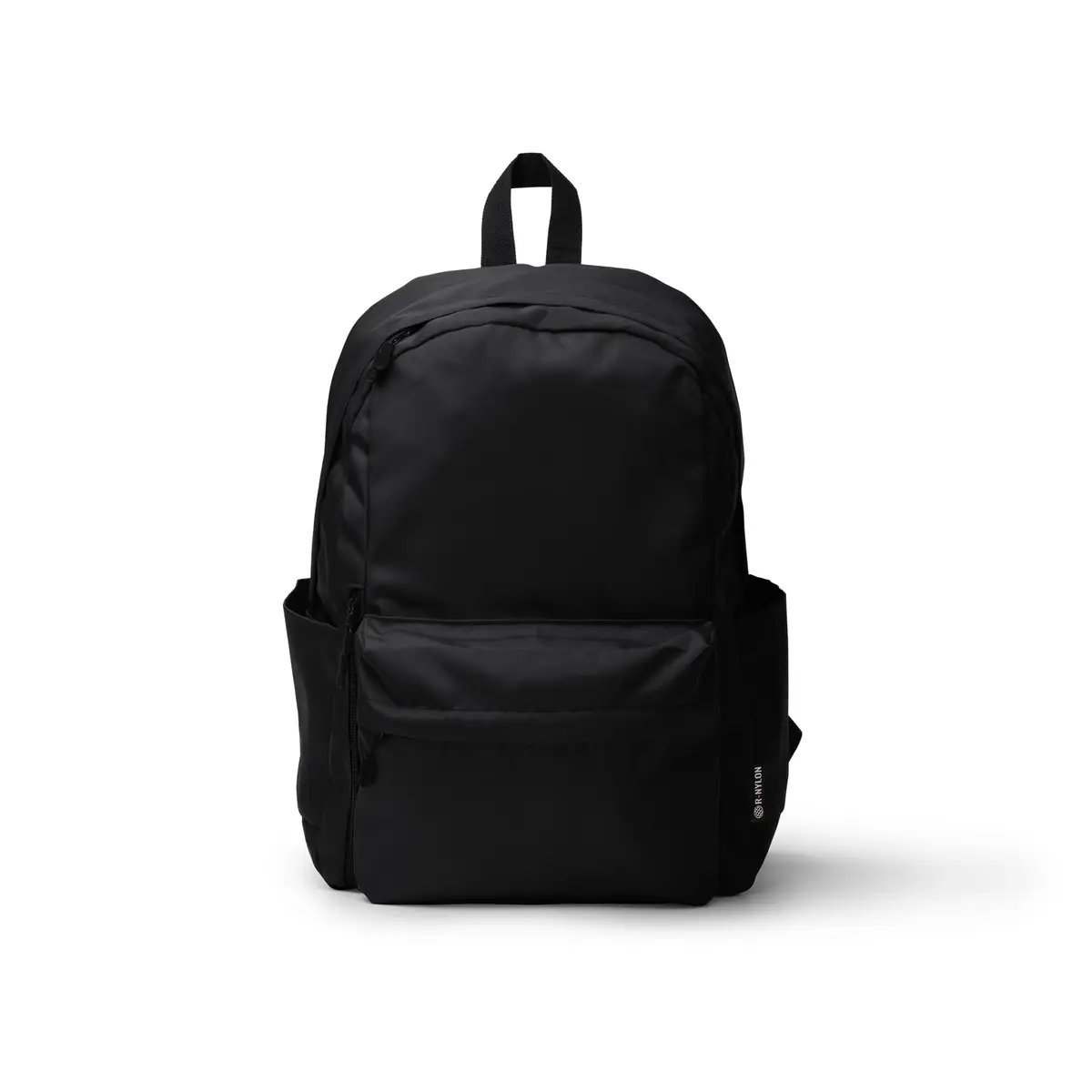 Mochila de nylon reciclado Stamina Tomin 1868 4 Mochila de nylon reciclado Stamina Tomin 1868, negro, vista frontal de la mochila