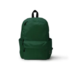 Mochila de nylon reciclado Stamina Tomin 1868, verde oscuro, vista frontal de la mochila