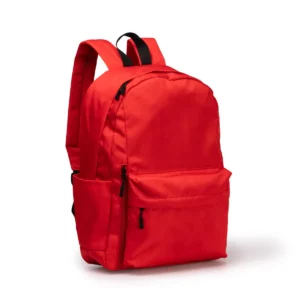 Mochila de nylon reciclado Stamina Tomin 1868, rojo, vista de la mochila en perspectiva