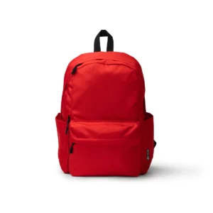 Mochila de nylon reciclado Stamina Tomin 1868, rojo, vista frontal de la mochila