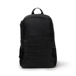 Mochila de RPET Stamina Bufalo 1870, negro, vista frontal de la mochila
