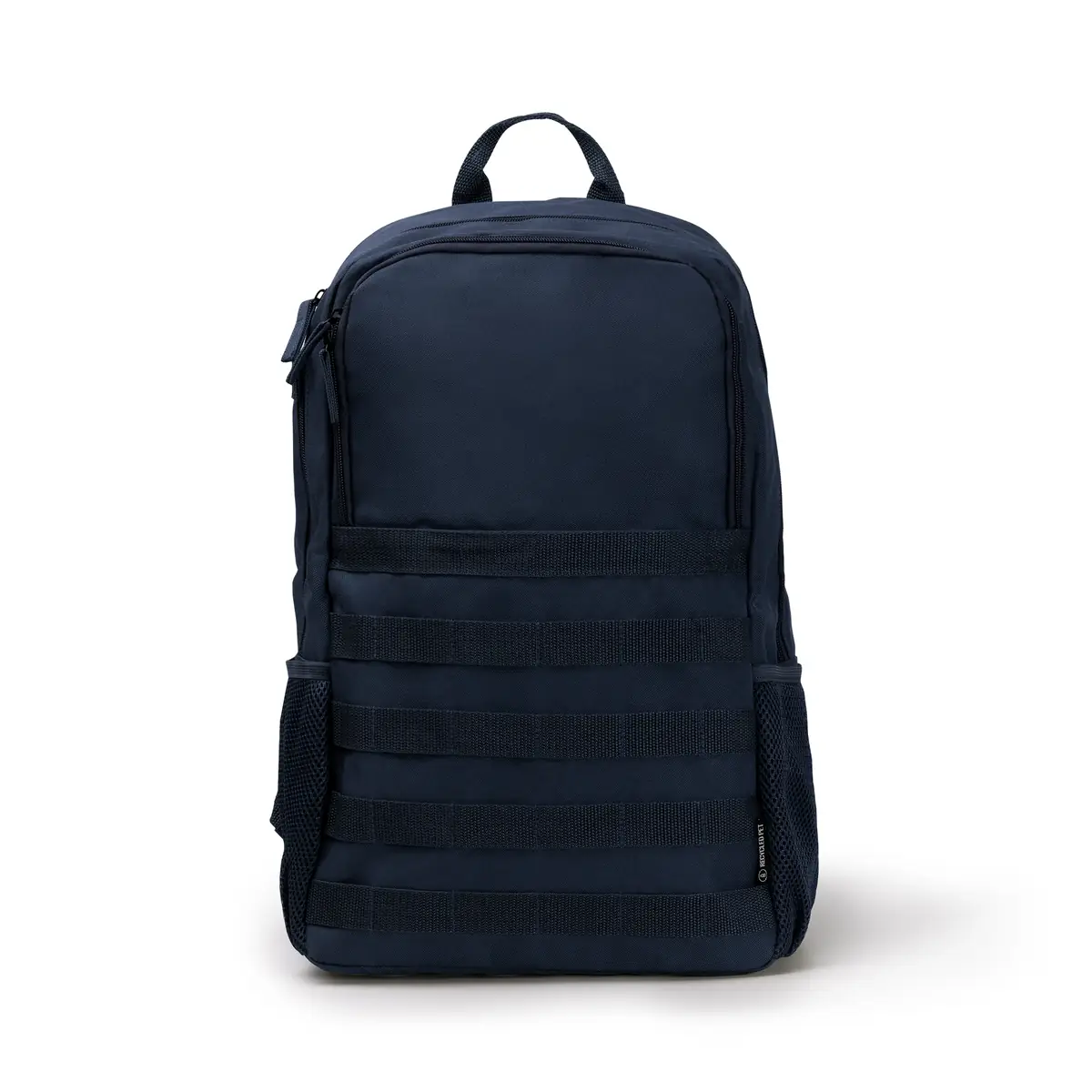 Mochila de RPET Stamina Bufalo 1870 1 Mochila de RPET Stamina Bufalo 1870, marino, vista frontal de la mochila