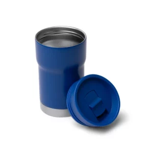 Vaso térmico Stamina Kopik 1873, royal, vista del vaso abierto junto a la tapa