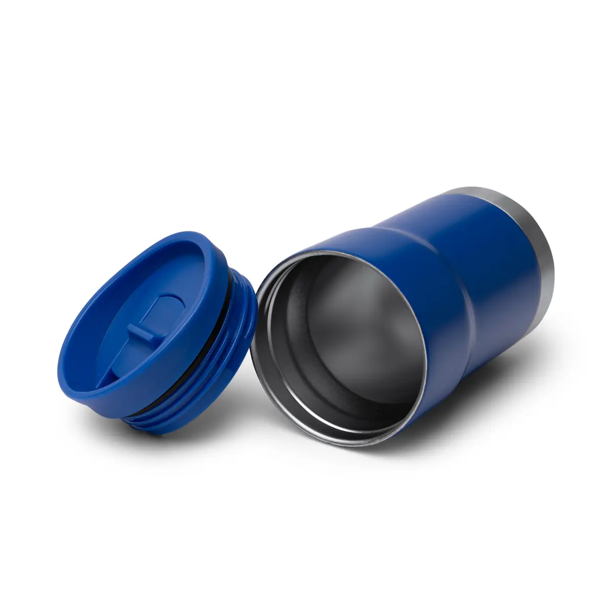 Vaso térmico Stamina Kopik 1873 9 Vaso térmico Stamina Kopik 1873, royal, vista del vaso tumbado junto a la tapa
