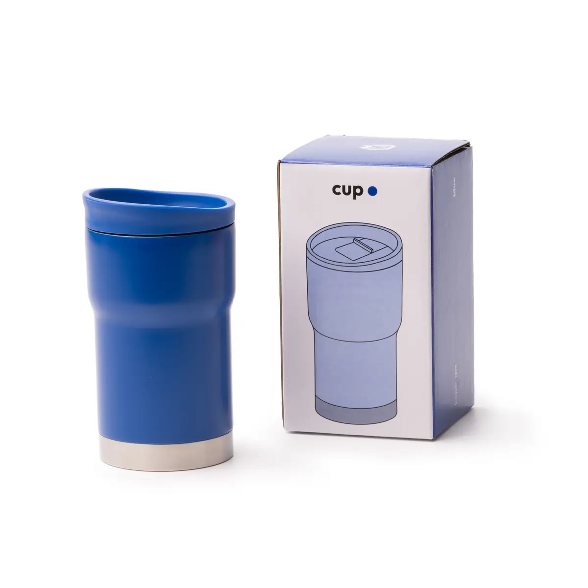 Vaso térmico Stamina Kopik 1873 11 Vaso térmico Stamina Kopik 1873, royal, vista del vaso junto a su caja de diseño