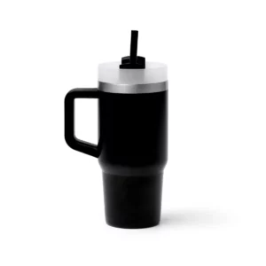 Taza térmica Stamina Gotex 1881, negro, vista frontal del producto