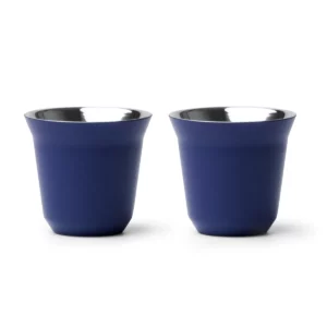 Set 2 vasos de café Stamina Boluto 1886, royal, vista frontal del producto