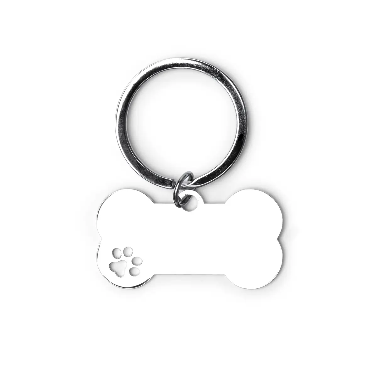 Llavero hueso Stamina Chop 1902 1 Llavero hueso Stamina Chop 1902, plata, vista frontal del llavero