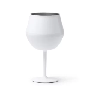 Vaso convertible en copa Stamina Frades 1908, blanco, vista frontal del producto