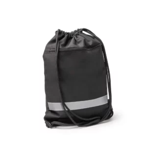 Mochila de cuerdas Stamina Lucio 1990, negro, vista del producto en perspectiva