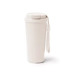 Vaso térmico Stamina Folner 1999, beige, vista frontal del producto