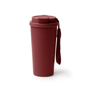 Vaso térmico Stamina Folner 1999, rojo oscuro, vista frontal del producto
