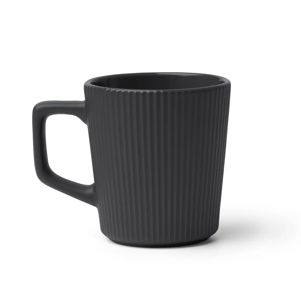 Taza de cerámica mate Stamina Buks 2000 4 Taza de cerámica mate Stamina Buks 2000, negro, vista frontal del producto