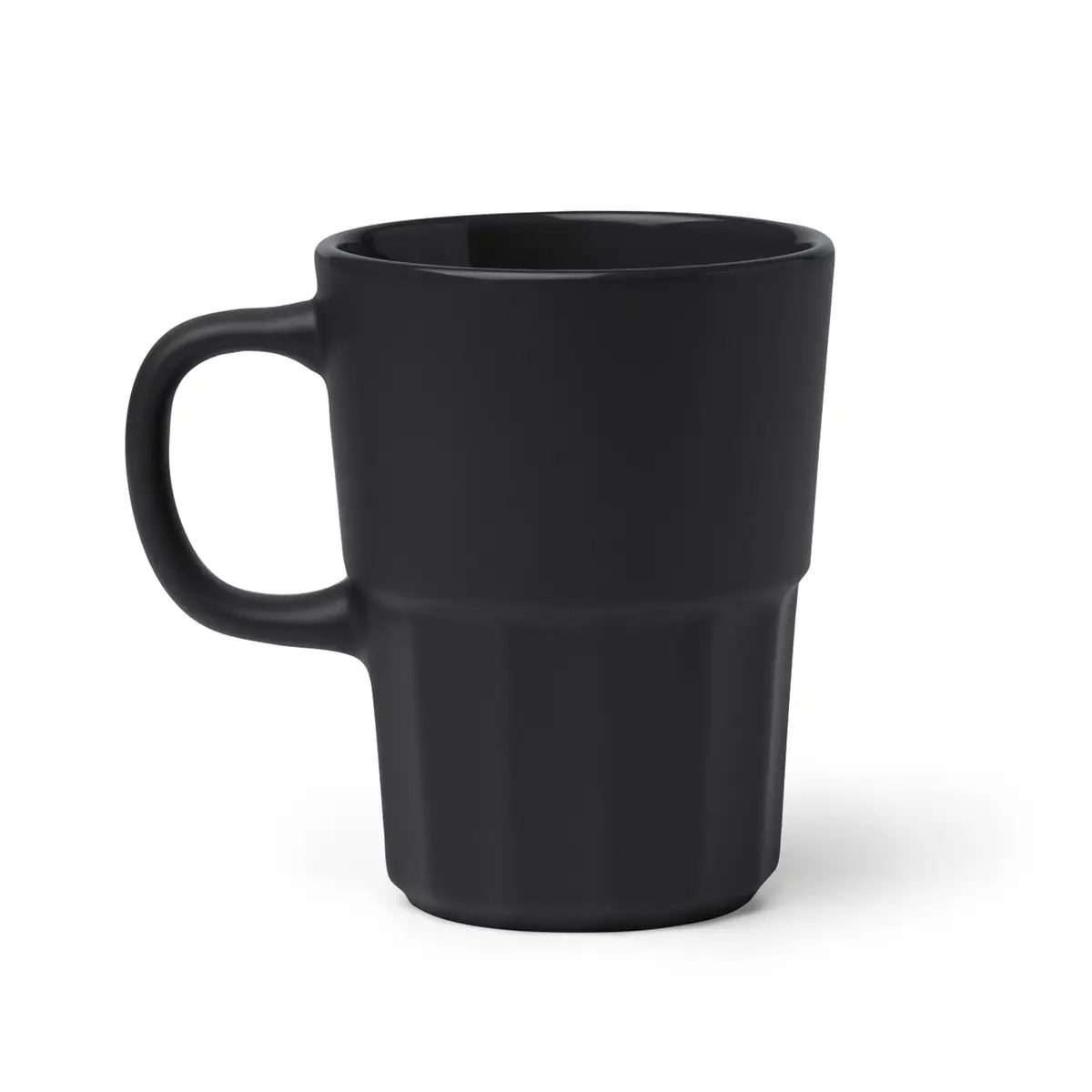 Taza de cerámica mate Stamina Lunger 2012 4 Taza de cerámica mate Stamina Lunger 2012, negro, vista frontal del producto