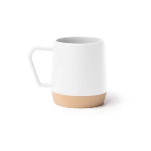 Taza de cerámica bicolor Stamina Tidak 2013, blanco, vista frontal del producto