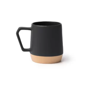 Taza de cerámica bicolor Stamina Tidak 2013, negro, vista frontal del producto