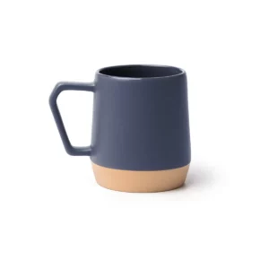 Taza de cerámica bicolor Stamina Tidak 2013, marino, vista frontal del producto
