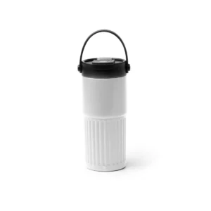Vaso térmico Stamina Tumbat 2015, blanco, vista frontal del producto