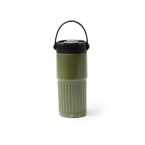 Vaso térmico Stamina Tumbat 2015, verde oscuro, vista frontal del producto