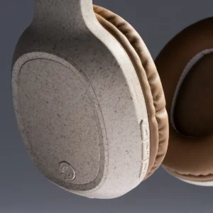 Auriculares de diadema Stamina Norby 3035, crudo, detalle del auricular y el acolchado