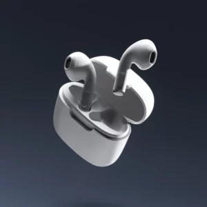 Auriculares con estuche Stamina Costen 3037, blanco, vista ambiental del conjunto