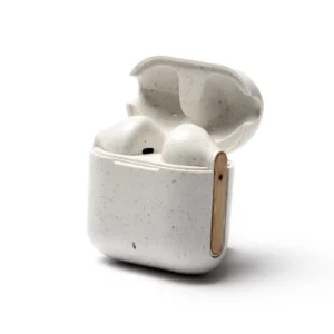 Auriculares con estuche Stamina Kuasi 3041, crudo, vista del estuche abierto
