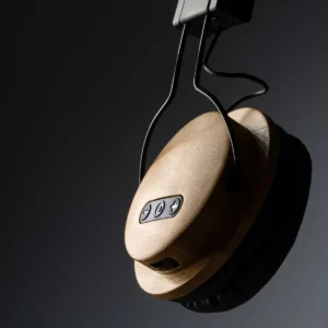 Auriculares de diadema Stamina Tango 3042, negro, detalle de los controles laterales