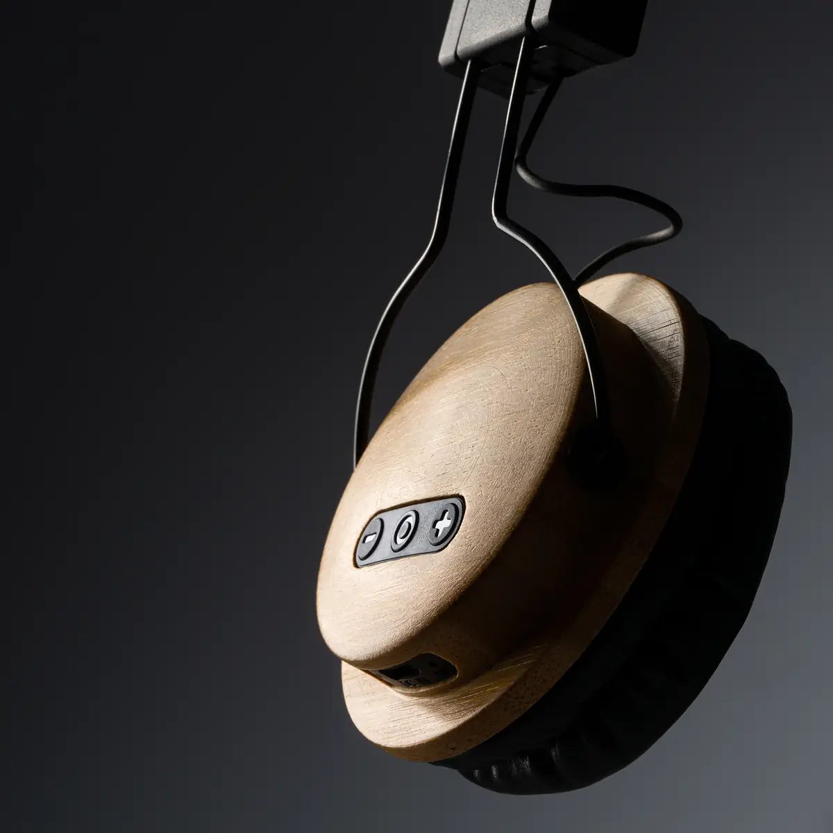 Auriculares de diadema Stamina Tango 3042 5 Auriculares de diadema Stamina Tango 3042, negro, detalle de los controles laterales
