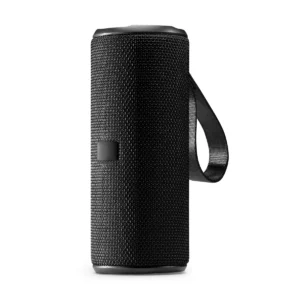 Altavoz inalámbrico Stamina Umek 3196, negro, vista de tres cuartos con controles y asa