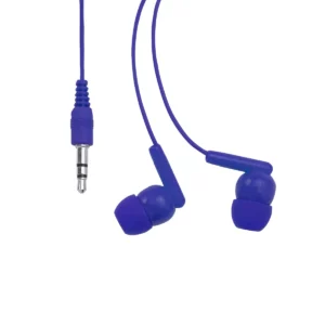 Auriculares con cable Stamina Punk 3301, royal, vista frontal de los auriculares y el conector