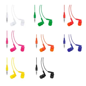 Auriculares con cable Stamina Punk 3301, conjunto de colores