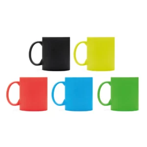 Taza mate para láser Stamina Walax 3996, vista conjunta de los cinco colores de taza