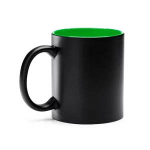 Taza con interior de color Stamina Macha 3997, verde helecho, vista frontal del producto