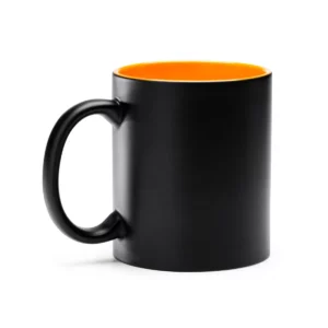 Taza con interior de color Stamina Macha 3997, naranja, vista frontal del producto