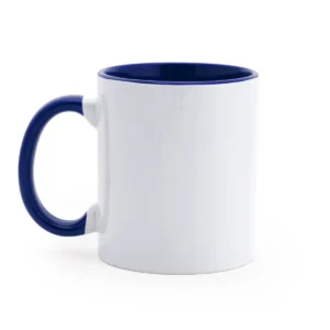 Taza bicolor para sublimar Stamina Mango 4001, blanco/royal, vista frontal del producto
