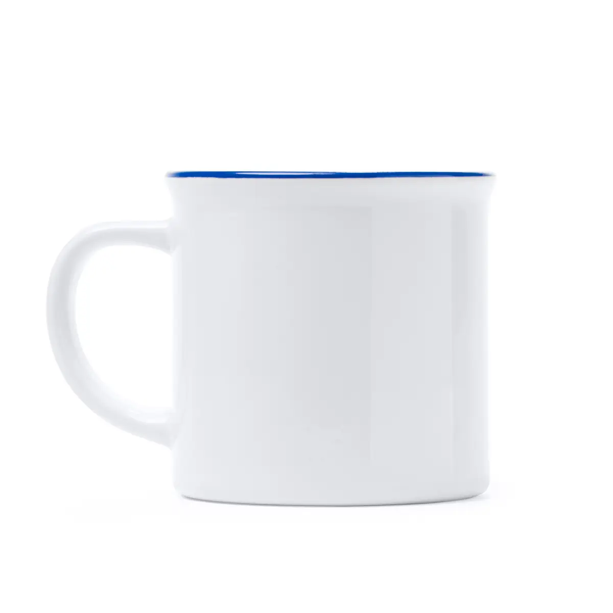 Taza retro para sublimar Stamina Kumbo 4002 2 Taza retro para sublimar Stamina Kumbo 4002, blanco/royal, vista frontal del producto