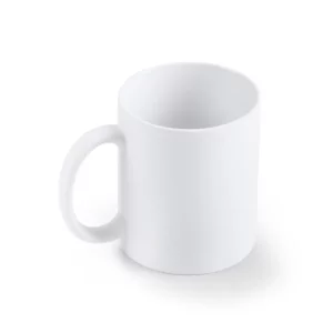 Taza mate para sublimar Stamina Rambu 4003, blanco, vista superior de la taza en perspectiva