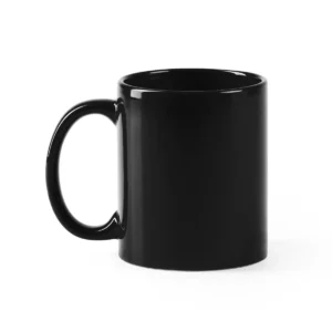Taza de cerámica Stamina Papaya 4006, negro, vista frontal del producto