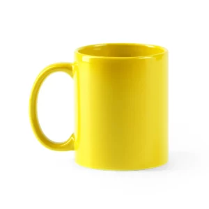Taza de cerámica Stamina Papaya 4006, amarillo, vista frontal del producto