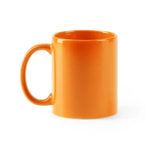 Taza de cerámica Stamina Papaya 4006, naranja, vista frontal del producto